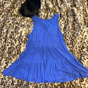 Stylish Blue Tank Top / Mini Dress